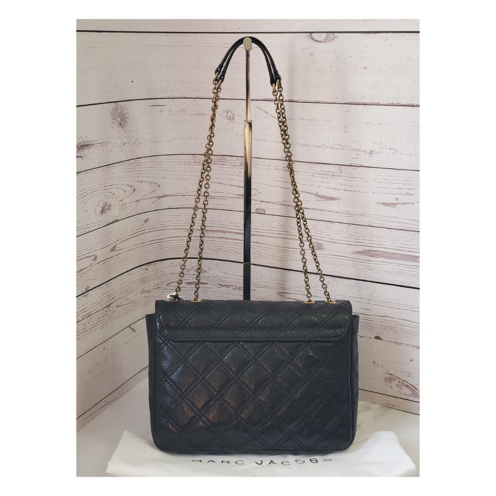 Marc Jacobs Mini Polly Quilted Shoulder Bag BLACK - Picture 6 of 11